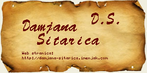 Damjana Sitarica vizit kartica